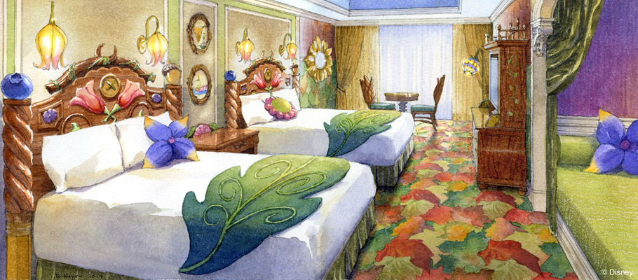ディズニーランドホテルに５つの物語の客室が新登場 アナ雪の